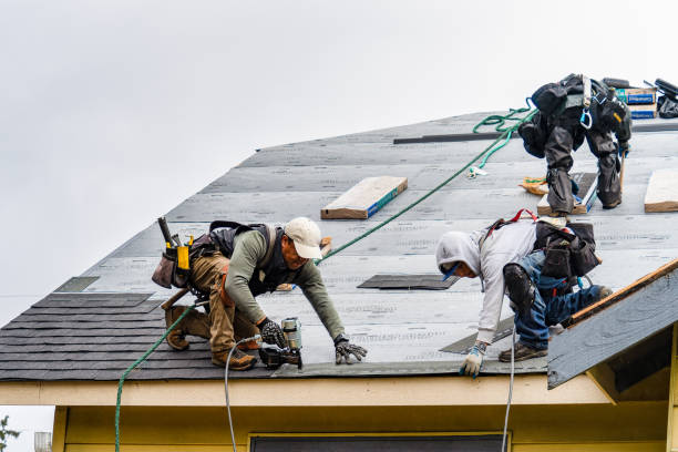 Professional Gutter Installation technician working in Grangeville, ID